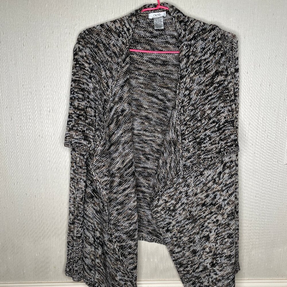 Caché Static Pattern Cardigan (Sz M)